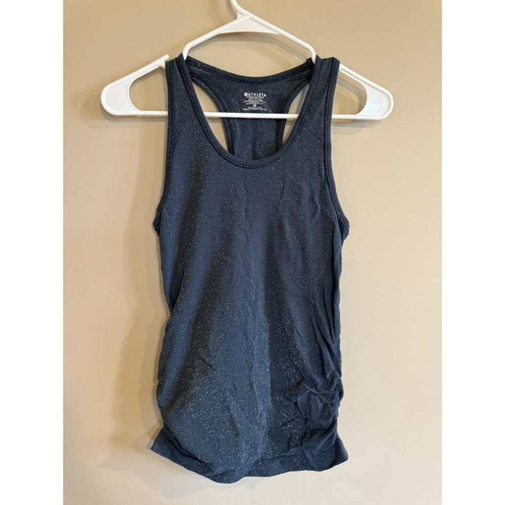 Athleta Women's Tank Top‎ Metallic Sparkle Racerback Athletic Workout XS